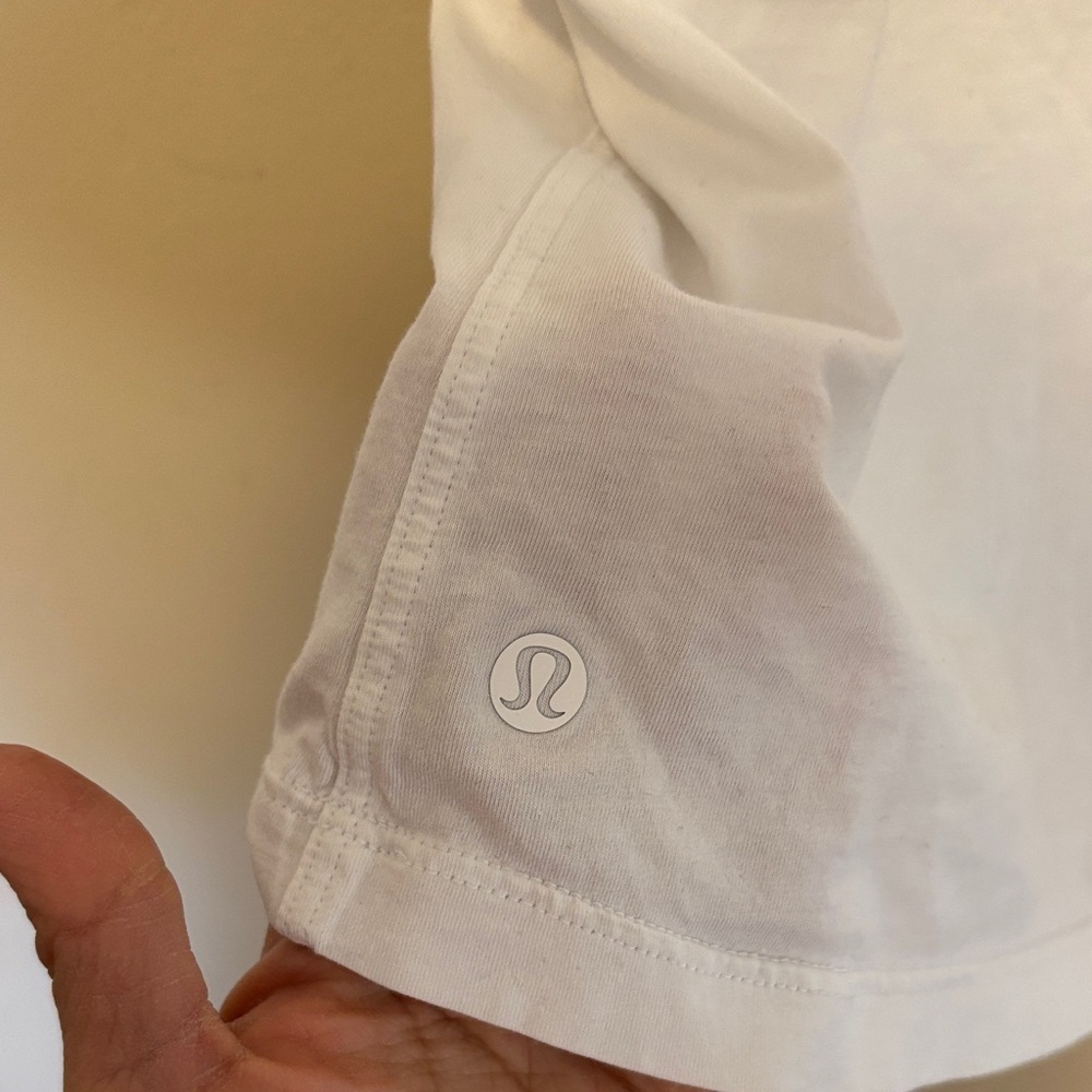 Lululemon Athletica White Muscle Tee - Picture 4 of 6